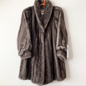 Natural mink fur coat